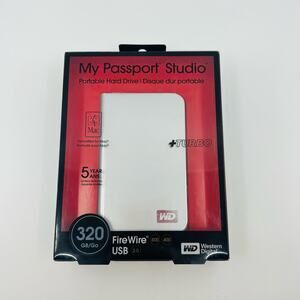 Western Digital My Passport Studio Portable Hard Drive - Silver 320GB USB2.0